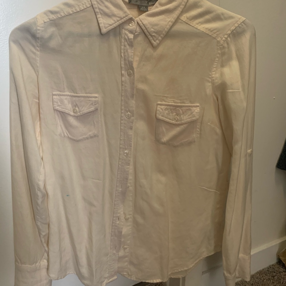 Cream button down